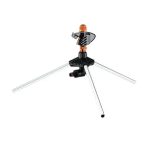 Irrigatore Claber Impact Su Tripode 8696 | Testina a Battente | Base Tripode in Alluminio | Regolazione Settori e Giro Completo