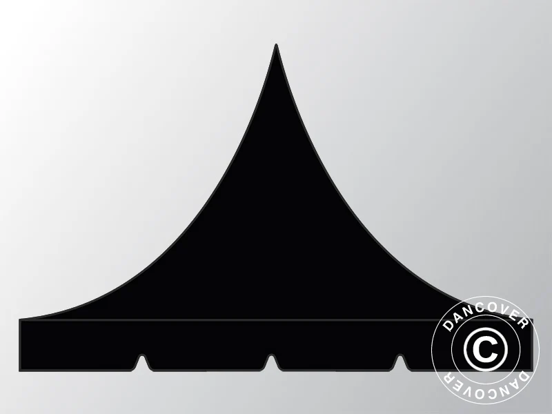 Dachplane für Faltzelt FleXtents PRO Pagoda 3x3m, Schwarz - immagine 2