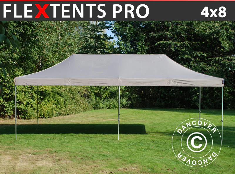 Faltzelt FleXtents PRO 4x8m Latte