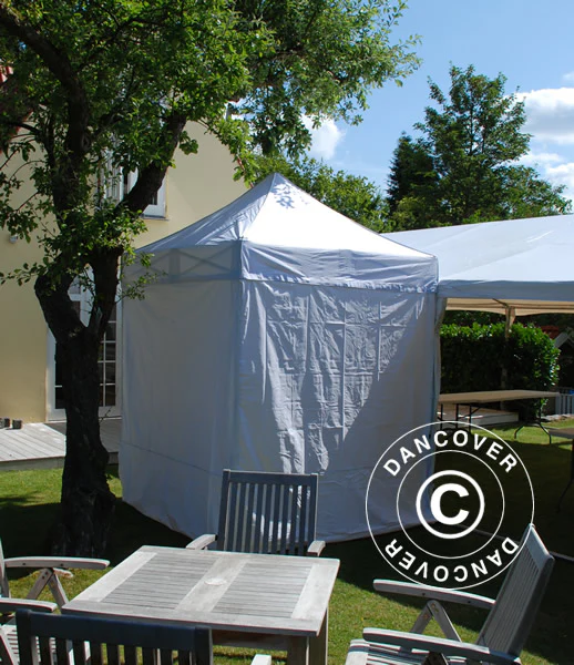 Faltzelt FleXtents Basic v.2, 2x2m Weiß, mit 4 Seitenwänden - immagine 4