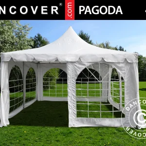 Partyzelt Pagoda 4x4m, Weiß